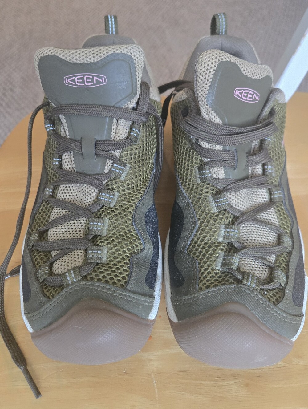 KEEN Wasatch Hiking Sneakers Olive Green/Pink Women's Women's 8.5 - Picture 6 of 8